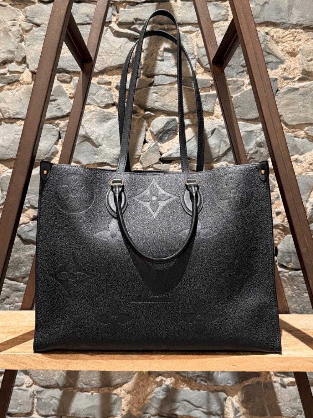 Louis Vuitton OnTheGo GM Black Empreinte Giant Tote Bag